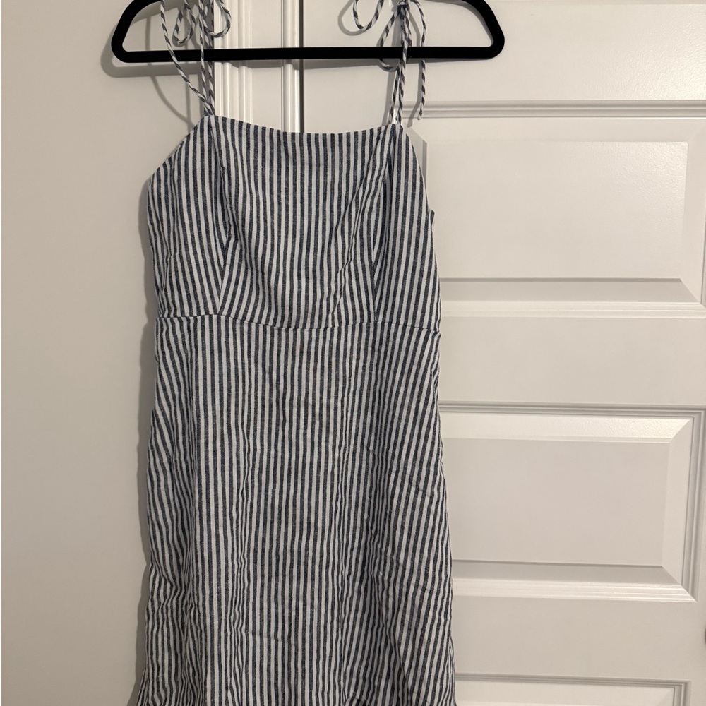 Old Navy Navy and White Striped dress